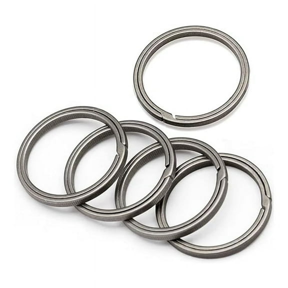 TOP! Titanium Key Ring, Quick Release Side-Pushing Super Organizer, Outer Diameter 30MM, 5PCS