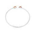 thumbnail image 4 of Natural Sunstone Rough Shape Twister Bangle Bracelet in Sterling Silver for Women, July, August Birthstone Jewelry for Her Birthday, Wedding Anniversary, Christmas, Mothers Day, 4 of 8