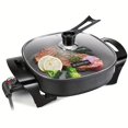 thumbnail image 1 of Upgrade Your Kitchen With This Premium Electric Skillet - Non Stick, Glass Lid & 1360 Watts, 1 of 4