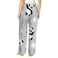 thumbnail image 3 of Haiem Pandas Women's Pajama Pants Ultra Lightweight Pjs Bottoms Sleepwear Bottom Pants With Pocket Drawstring-Small, 3 of 9