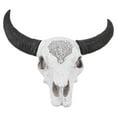 2024 Resin Bull Head Wall Hanging Decoration Long Horn Animal Sculpture