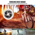 thumbnail image 4 of Aletas de refrigeración para radiador de bicicleta de montaña, rotores de freno de disco con pernos (negro), 4 of 6