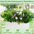 thumbnail image 2 of 12Pcs 12 Styles Fake Artificial Plants Outdoor UV Resistant Artificial Flowers Large Bunches Faux Plants Greenery Stems Boston Fern for Garden Porch Planter Window Box Home Decor, 2 of 5
