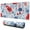 Pioneer Flower Floral-2, variant on Long Mouse Pads for Desk,Pioneer Flower Floral Print Pattern Desk Mats on Top Of Desks, Desk Mouse Pad Extra Large with 3mm Non-Slip Base and Stitched Edge for Gaming,Office,Work,Home 31.5"x11.8"