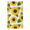 thumbnail image 1 of Fotbe Sunflowers Toalla Premium con Patrón, Toalla de Microfibra de Secado Rápido, Ligera y Altamente Absorbente (27.5x16in), Ideal para Uso Diario, 1 of 6