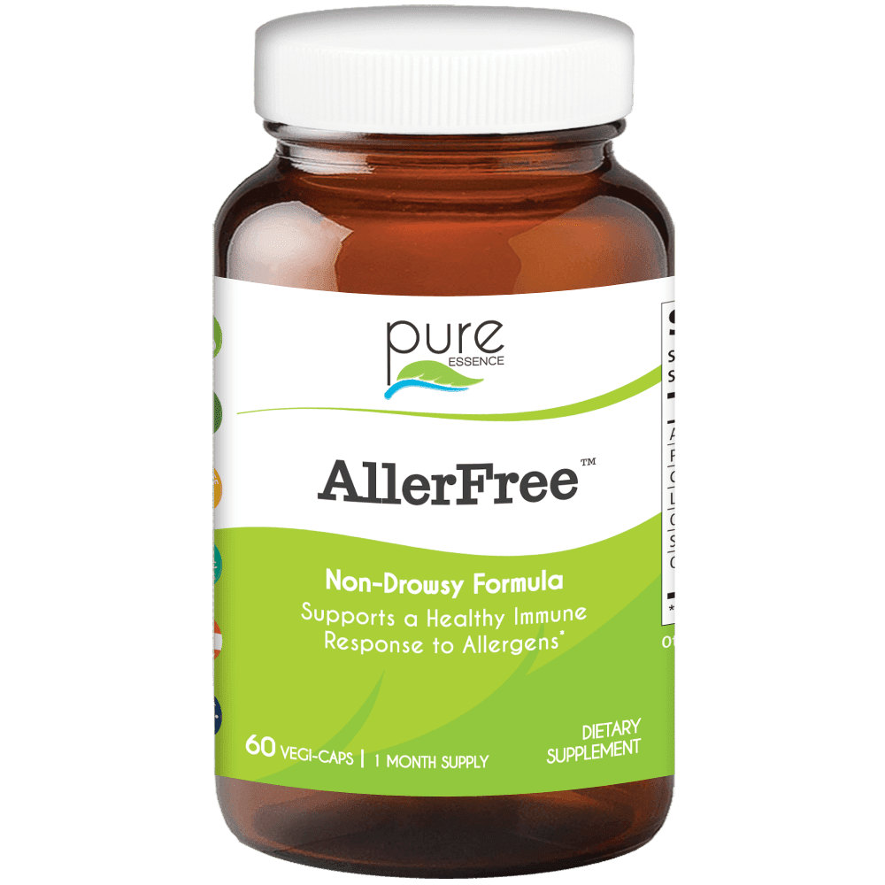 AllerFree Natural Allergy Supplement Non Drowsy Pills for Sinus and
