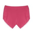 thumbnail image 6 of Solid Color Stretch Boyshort Underwear Women Soft Brushed Polyester Boyshort Panties Yoga Fitness Short Boxer Briefs Pink L, 6 of 7