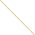 thumbnail image 3 of 14K Solid Yellow Gold 3.5mm Rope Chain Bracelet, 3 of 5