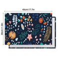 thumbnail image 5 of Pioneer Flower Floral Print Pattern Summer Placemats Table Placemats Set Of 6-Linen Kitchen Washable Placemats Table Mats 12x18 Inch Non-Slip Heat Resistant, 5 of 5