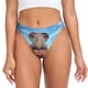 thumbnail image 1 of Fotbe Elephant Sits Tanga Sin Costuras para Mujer con Estampado – Panties Invisibles, Transpirables y Cómodos para Uso Diario-Large, 1 of 6