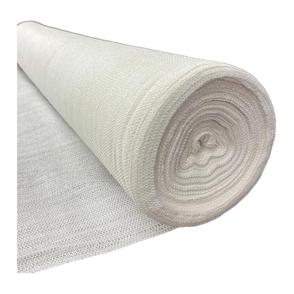- White Shade Cloth - 50% - Mesh Fabric for Fence Privacy Screen, Garden Shade, Mesh Fence Screening, Shade Cloth Rolls, Wind Screen, White Shade Cloth (6' x 20')