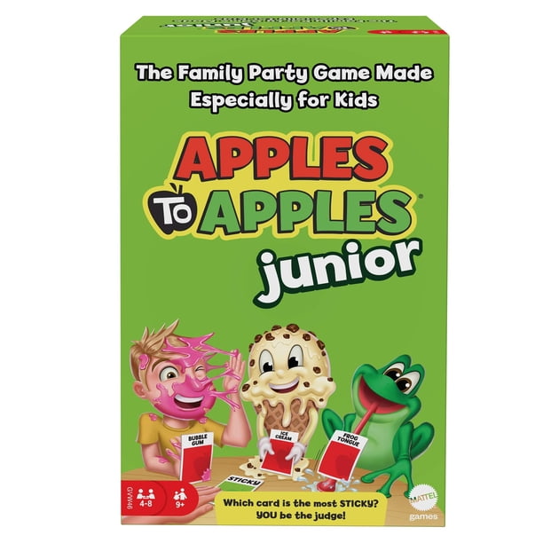 Juego De Comparaciones Locas Apples to Apples Junior MATTEL Juego De mesa 504 cartas para ninos
