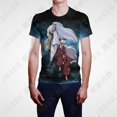 thumbnail image 1 of Camiseta Inuyasha Mujeres Manga Corta Verano Streetwear Moda 3D Hombres Impresión Tops Dibujos Animados Anime Tee, 1 of 4