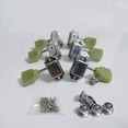 thumbnail image 3 of 3L 3R Deluxe Vintage Guitar Machine Heads Tuners Tuning Pegs 3L + 3R Gold Chrome, 3 of 13