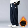 thumbnail image 2 of uikmnh Mens Sweatpants,Mens Lined Loose Wide Leg Pants Comfortable Straight Leg Sports Trousers,Size L, 2 of 4