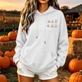 thumbnail image 6 of Hurxie Sweatshirt Hoodies Halloween for Women Graphic Pullover Top White,L, 6 of 7