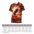 thumbnail image 6 of LAOLIUSN Men's Patriotic Bald Eagle Graphic T-Shirt, American Flag Short Sleeve Crew Neck Tee,Sizes S-4XL, 6 of 7