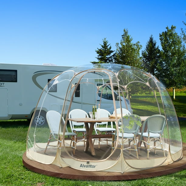 Bubble Tent Pop Up Canopy Family Camping Gazebo 15x15 Beige Walmart Com Walmart Com