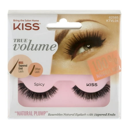KISS True Volume False Eyelashes, 1 pair, Spicy