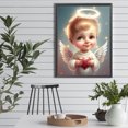 thumbnail image 4 of Pintura de diamante 5D DIY taladro redondo completo Ángel niño Kit decoración del hogar arte artesanal FLhrweasw Nuevo, 4 of 9