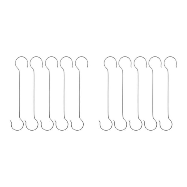 Decodeary 5piece Practical And Convenient Metal Hooks For Effortless Hanging Wide 50cm S Hook 2Set