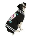 thumbnail image 3 of Vibrant Life Dog Clothes, Skull Halloween Pet Sweater, Black, Medium, 3 of 6