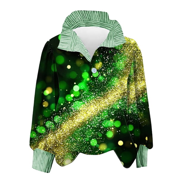 Eres Más Que una Camisa de Puntuación de Prueba Casual Impreso de Manga Larga Collar de Botón a Rayas Color Bloqueado Tops de Manga Larga de las Mujeres Top de Poliéster de Moda Casual para Mujeres