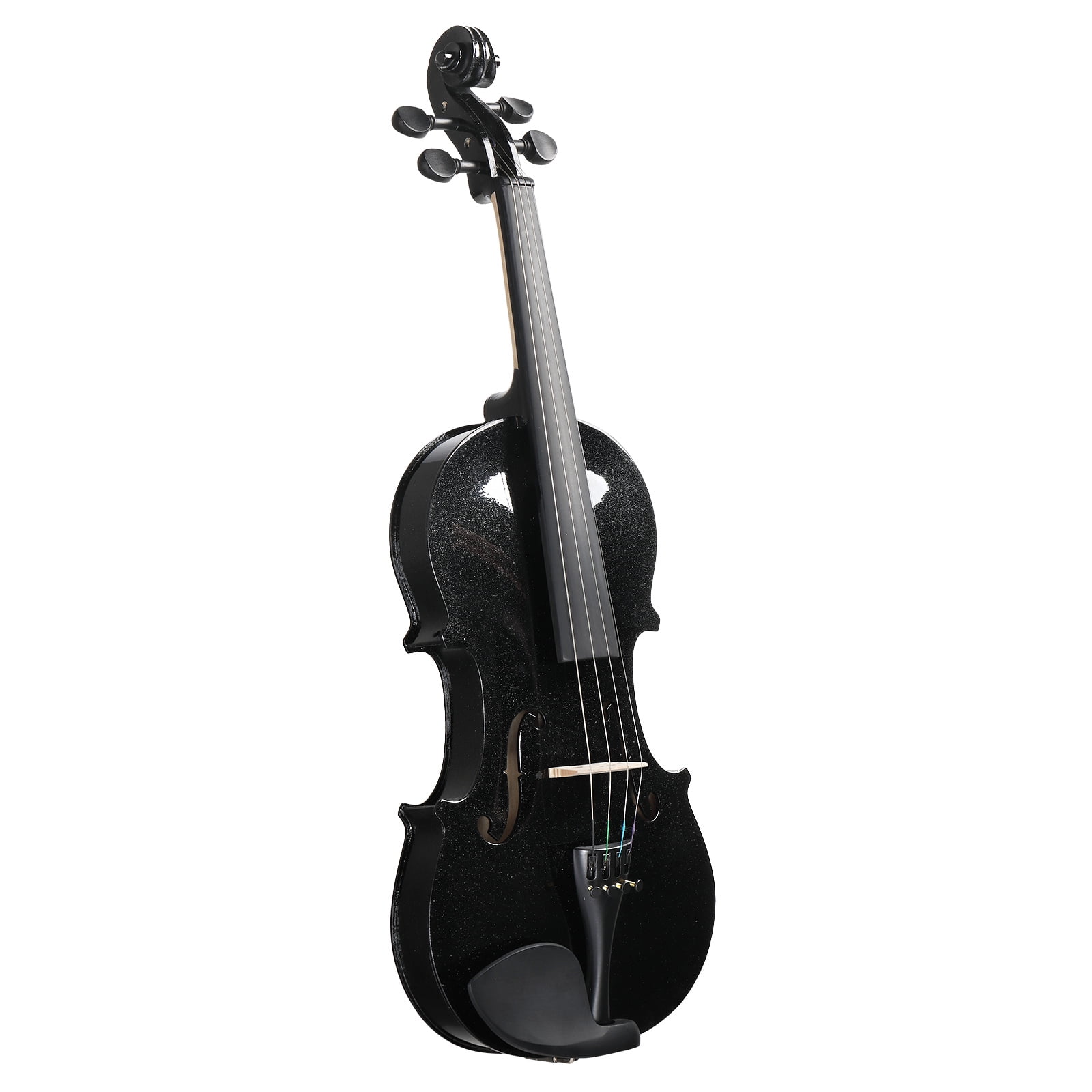 Ktaxon 4/4 Natural Wood Violin Kit for Beginners, Student, with Case, Rosin, Shoulder Rest, Bow, Strings, Black
