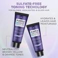 thumbnail image 4 of Purple Shampoo and Conditioner Set for Blonde, Silver, Brown, Bleached, Highlighted Hair, Colored Hair, Enhance Blonde Tones, Repair Damaged Hair, Add, 4 of 4