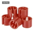 thumbnail image 3 of Uxcell Clothes Hanger Marker Blank Fit 3.5mm Rod for Garment Color Coding Red 100 Pack, 3 of 5