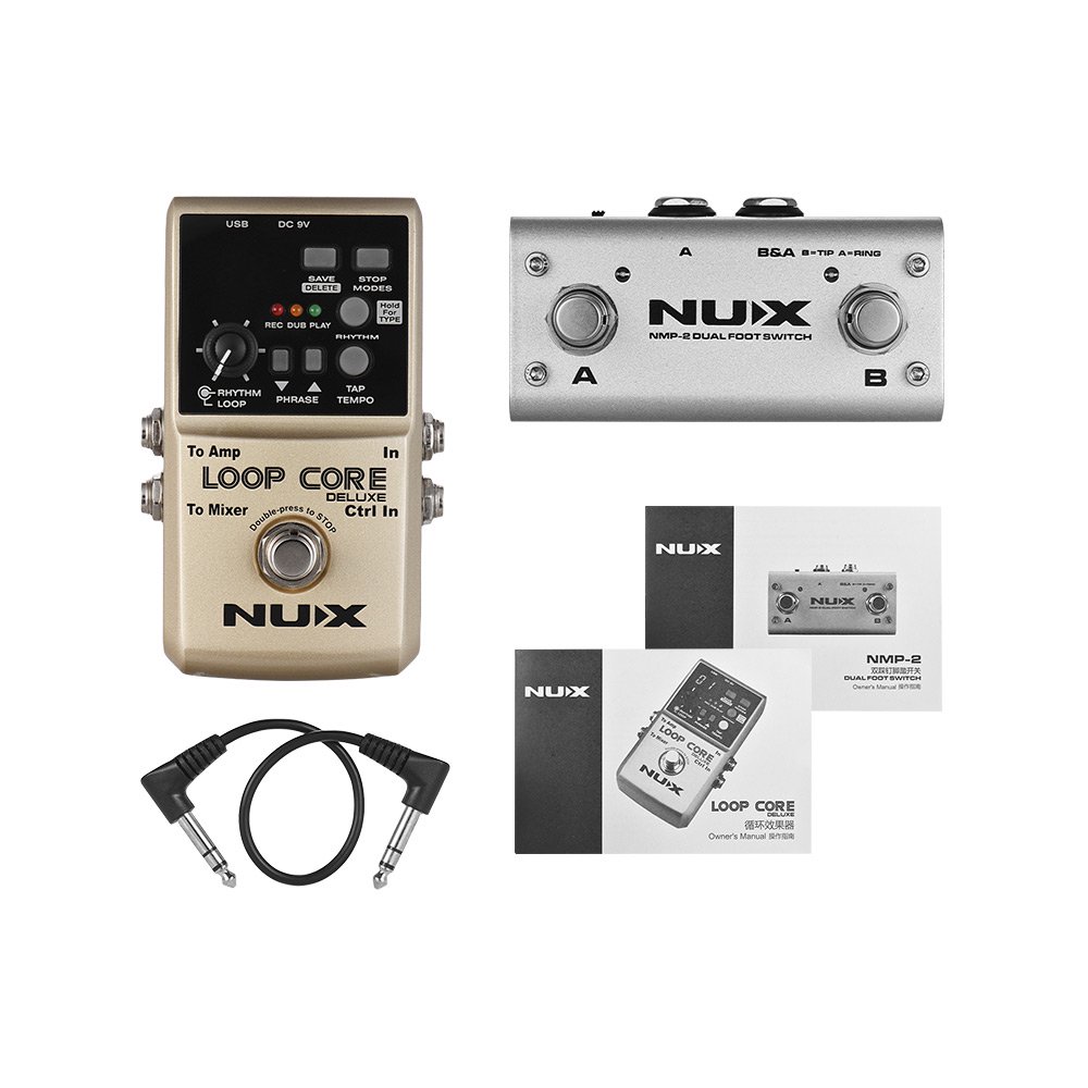 NUX LOOP CORE DELUXE 24-bit Looper Pedal with Dual