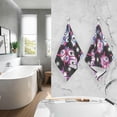 thumbnail image 5 of Coolnut Hand Towels Baby Owls Patterned 2 PCS, Cotton Bath Towel for Drying Face Hands Body Decorative Water Absorbent Lightweight Towels for Bathroom Ktichen Travel Gym, 16"x28", 5 of 6