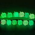 thumbnail image 3 of Dserhfy 12Pcs Mini Pig Figurine Glow-in-the-dark Resin Tiny Pig Ornament Miniature Animal Statue Toy Fairy Garden Microlandscape Desktop Decoration, 3 of 8