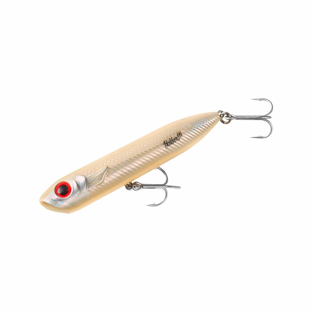 Heddon Chug'n Spook 4-7/8" Topwater Lure 1 Ounce Bone Silver, X9556BONSL