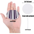 thumbnail image 2 of FMSHPON Purple Grey and White Stripes Set of 2 Car Coaster for Drinks, Absorbent Ceramic Stone Coasters Cup Mat with Cork Base for Home Kitchen Room Coffee Table Bar Decor, 2 of 5