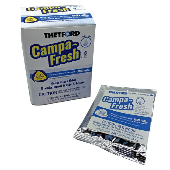 Thetford Campa-Fresh® Free & Clear RV and Marine Holding Tank Treatment, 8-Pk Dry Granules (96730)