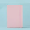 thumbnail image 2 of Denhf Lined Journal Notebook, Leather College Ruled Journal with Elastic Closure Band, Hard Cover Notebooks for Men Women Office Classroom, Writing Journal, 100 Sheets/200 Pages, 8.3" x 5.7", Pink, 2 of 7