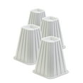 thumbnail image 4 of Honey-Can-Do Plastic 8" Set of 4 Square Bed Risers, White, 4 of 5