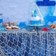 thumbnail image 3 of Red de pesca decorativa beige Red de pesca náutica Red de algodón Accesorios para el hogar Estilo mediterráneo Decoración para colgar en la pared para la playa Pirata Sirena Fiesta Livin, 3 of 5