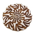 thumbnail image 1 of Traditional Printing Block Decorative Floral Print Textile Stamp Wooden Craft, 1 of 3