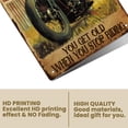 thumbnail image 3 of Vintage Motorcycle Metal Tin Sign You Don't Stop Racing When You Get Old Sign Thick Tinplate Print Poster 20x30cm/8x12Inches, 3 of 8