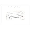 thumbnail image 3 of Morrison 49 inch Wide Mid-Century Modern Table Ottoman in Charcoal Grey Woven-Blend Fabric, 3 of 10