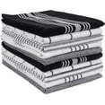 thumbnail image 4 of KAF Home Soho Kitchen Towels, Soft and Absorbent Flat Dish Towels, 18” x 28”, Black, 10 Pack, 4 of 4