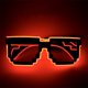 thumbnail image 1 of Gafas LED luminosas - Juguete de gafas de sol iluminadas estilo chulo para gamers y entusiastas de los memes, 1 of 3