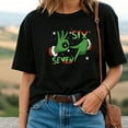thumbnail image 2 of Funny Six Seven 67 Meme 6 7 Christmas Elf Hand T-Shirt, 2 of 5