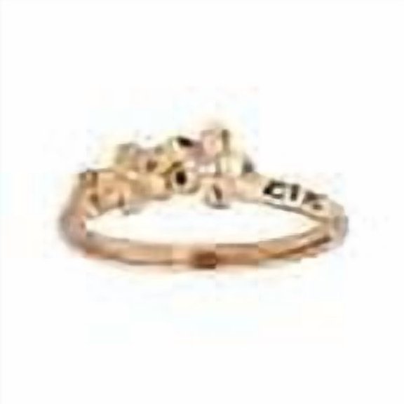 Ringmasters Plumeria Rose Gold Colored Stainless Steel Size 6