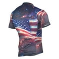 thumbnail image 2 of joogoo American Flag Starry Night Men's Cycling Jerseys Mountain Bike Short Sleeve Tops M, 2 of 7