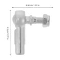 thumbnail image 2 of Zehuanyu  Golf Cart Parts Outer Tie Rod End Switch Case Tension over Door Hook Silver, 2 of 8