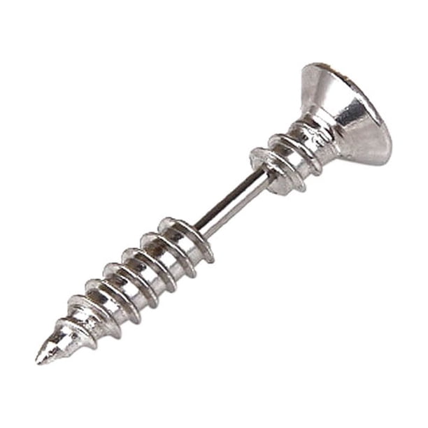 Halloween Decor Halloween Decorations Halloween Prank Titanium Steel Screw Piercing Stud Stainless Steel Earrings