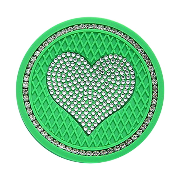 Ganfancp Vehículo Universal Bling Copa Insertar Accesorios para El Interior Del Coche-2,76 Pulgadas Slip Crystal Rhinestone Coche Universal Ofertas Flash 1X Posavasos Love